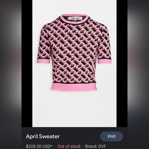 Diane Von Furstenberg April Sweater Size Extra Small